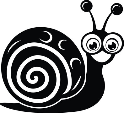 recommend clip art: Cute and Funny cartoon snail vector illustration, cartoon snail line art vector, cartoon snail silhouette vector art