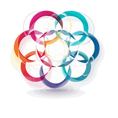 Chaotic Swirls Vector Abstract Art