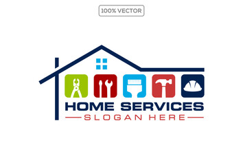 home repair logo template illustration template