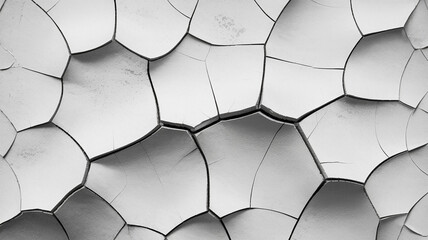 Cracked wall texture, minimal, white surface fine fracture lines fine cracks clear background