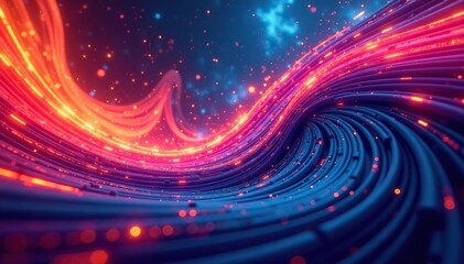 Obraz premium Abstract swirling lines creating a dynamic visual effect , silver, digital