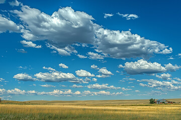 Obraz premium Blue sky and white clouds