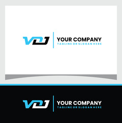 Strong VDJ Connected Logo for Construction, Renovation, and Consulting Services