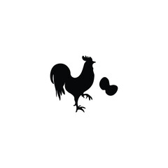 Hen silhouette 