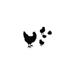 Hen silhouette 