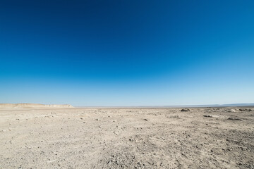 The clear blue sky without clouds. A natural background for images 