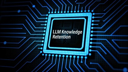 Microchip design illustrating knowledge retention in technology.