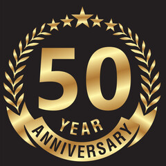 Naklejka premium 50 Anniversary.eps