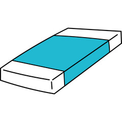 Eraser Illustration with Line