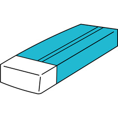 Eraser Illustration with Line