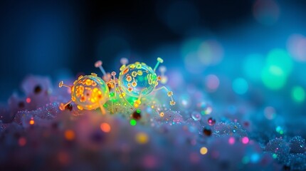 abstract colorful background with bubbles