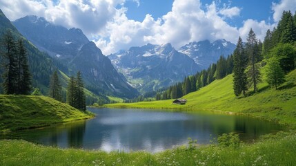 The breathtaking beauty of the Alps mountain is unforgettable