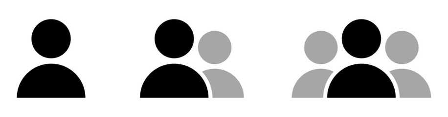 User icon set. User icon set with white background. Group of pepole icon set. Group icon, user icon, pepole, vector, symbol.