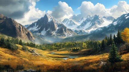 The rugged terrain of the Rocky Mountains is perfect for adventure seekers