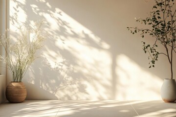 Sunlit Minimalist Room Interior Design.