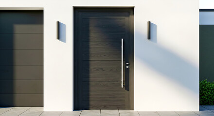 entrance to the modern building, Designer entrance door modern design