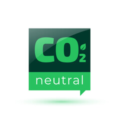 co2 neutral green symbol protect and save environment