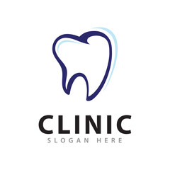 Dental logo design vector illustration