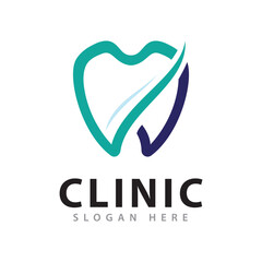 Dental logo design vector illustration