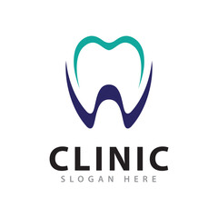 Dental logo design vector illustration