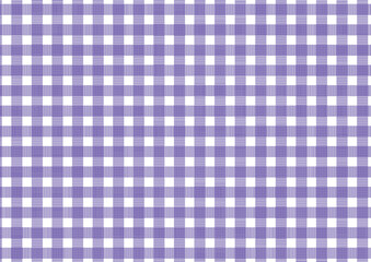 Naklejka premium purple and white gingham check pattern background