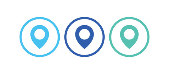 Set location pin circle