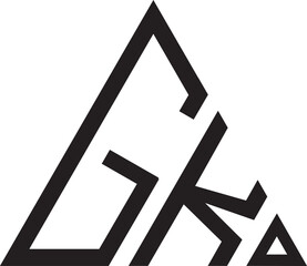 GK Triangle shape logo.eps