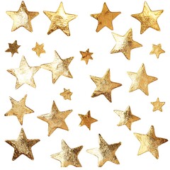 Obraz premium Gold Stars Collection for Decorative and Celebratory Purposes