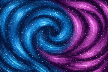 Abstract Spiral Design Featuring Swirling Colors With Bright Specks