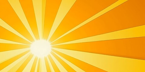 Fototapeta premium Radiant sunburst pattern with vibrant shades of orange and yellow colors
