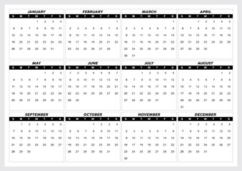 2025 A4 Blank Calendar Large Month To View Yearly Wall Calendar Wall Planner for Home Business Office School 1 January 2025 to 31 December 2025