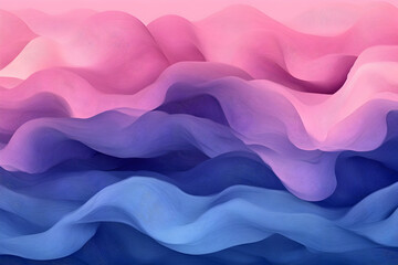 Obraz premium Abstract depiction of layered flowing and soft colors in gradients