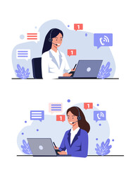 Customer Support Representative Assisting Clients