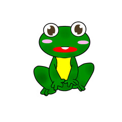 funny frog cartoon 