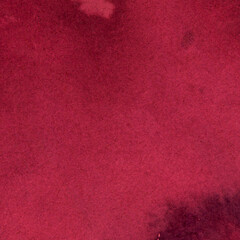 Watercolor burgundy red background - shiraz wine colored stain on natural paper texture for winery banner, vineyard poster, bar or shop flyer, wine label design