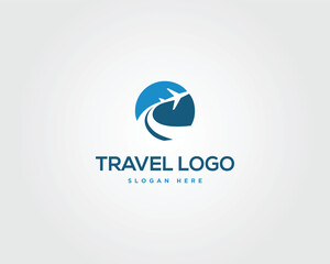 Travel and tour logo design inspiration vector template.