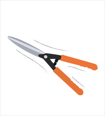 Grass cutter flat icon vector 