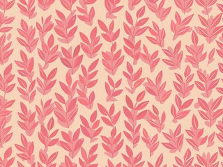 seamless pattern with flowers and leaves, floral pattern for textile design and digital papers, seamless background with leaves