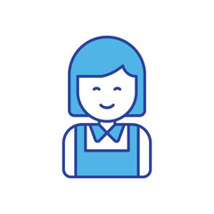 Cook  icon isolated on a white background. Vector illustration.