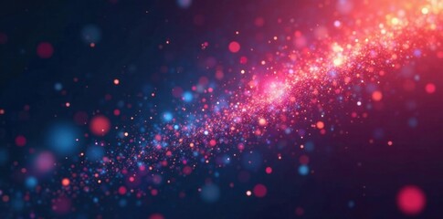 Fototapeta premium particles floating in space amidst a mesh of abstract technology, mesh, ethereal