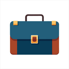 Stylish Blue and Brown Briefcase