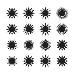 sun icons set