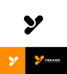 Modern Minimalist Y Letter Logo Design Brand Identity