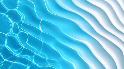 Obraz premium A serene abstract design showcasing flowing blue water waves.