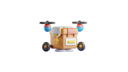 A sleek delivery drone illustration symbolizing innovation and fast logistics.