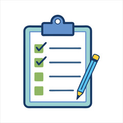 Checklist on a Clipboard with Pencil Task Management and Planning