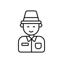 Explorer  icon isolated on a white background. Vector illustration.