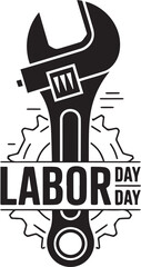 Creative Labor Day Vector Illustration