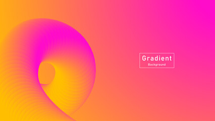 Vibrant abstract gradient background with a dynamic spiral shape. Bright orange, pink, and yellow tones create a modern, energetic feel. Ideal for presentations, websites, posters, and digital design