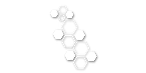 A Refined and Modern Graphic Composition Highlighting the Beauty of Geometric Repetition, Featuring Hexagonal Molecular Patterns in a Seamless Grid for Technology and Innovation Contexts